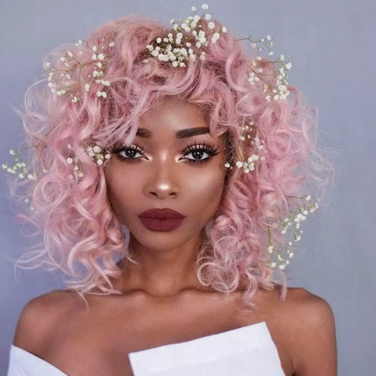 Light online pink wig
