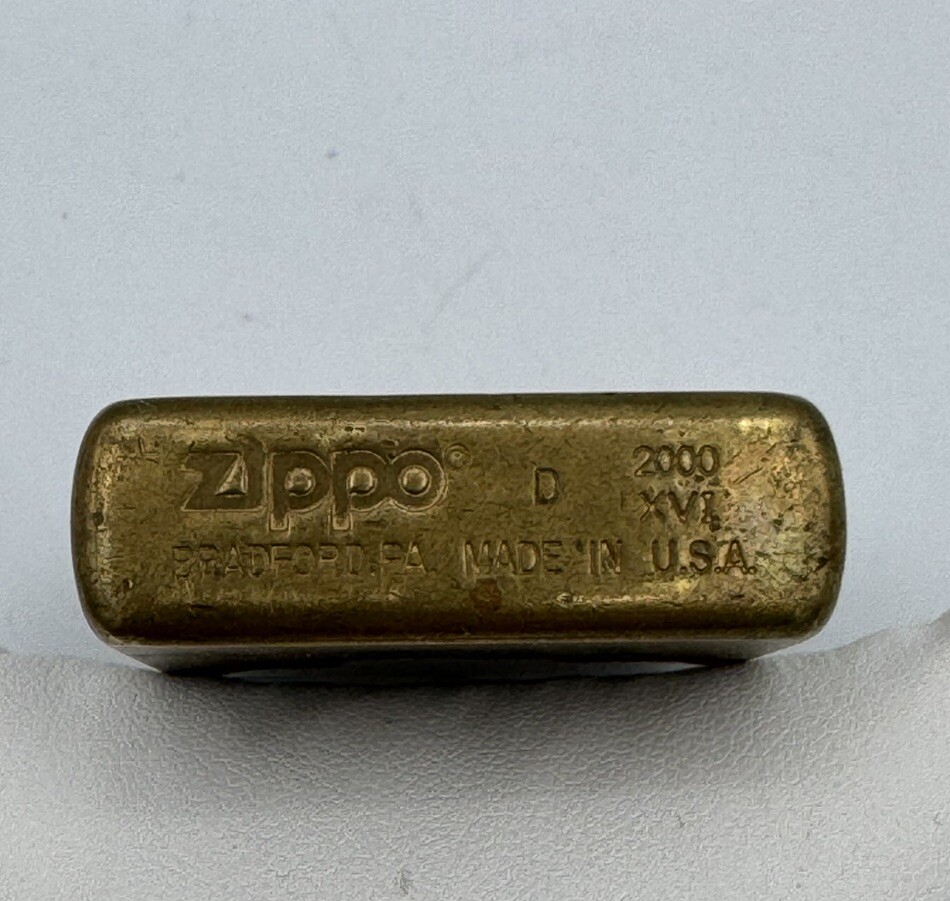Vintage Zippo D 2000 XVI Brass Lighter Made In USA | eBay