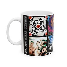 Red Hot Chili Peppers Albums Ceramic Mug 11oz, Music Gift, Classic Music Cup