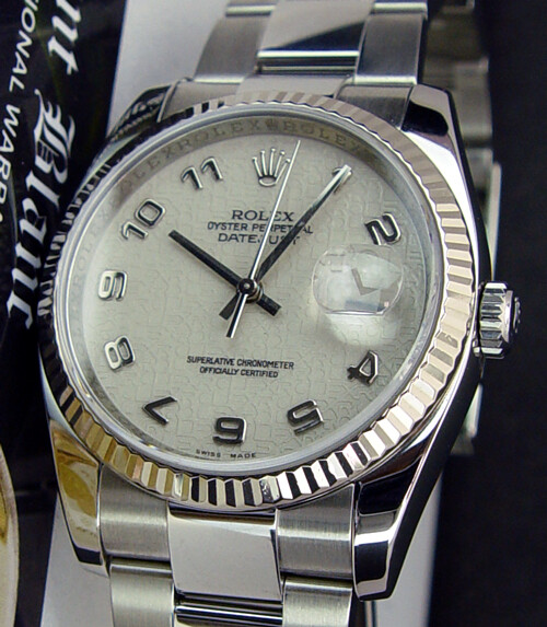 Rolex Datejust Ivory Men's Oyster 