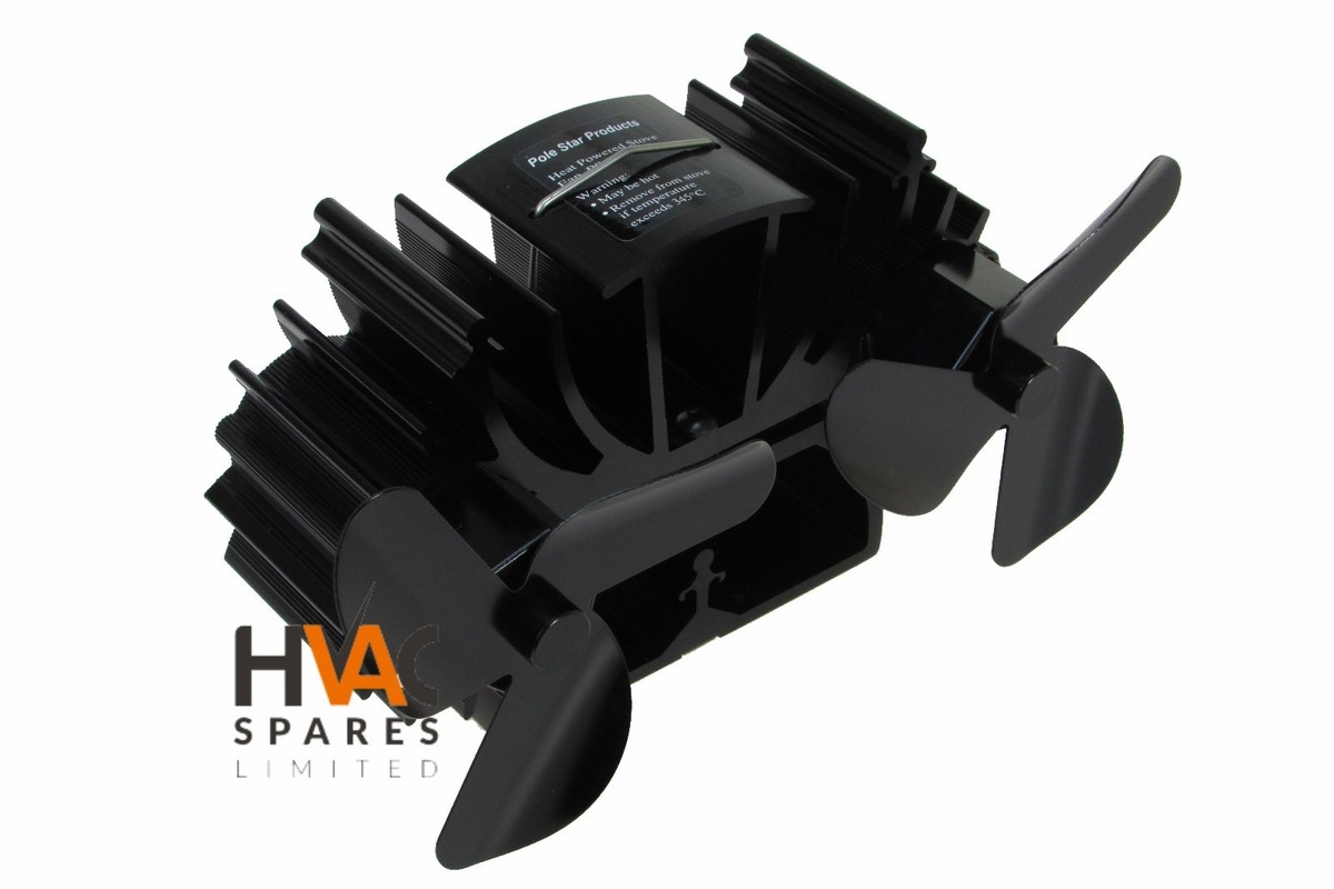 Twin Blade Heat Powered Stove Fan - 270CFM Voda - Mini Low Profile Design |  eBay