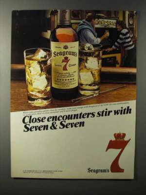 1983 Seagram's 7 Crown Whiskey Ad - Close Encounters