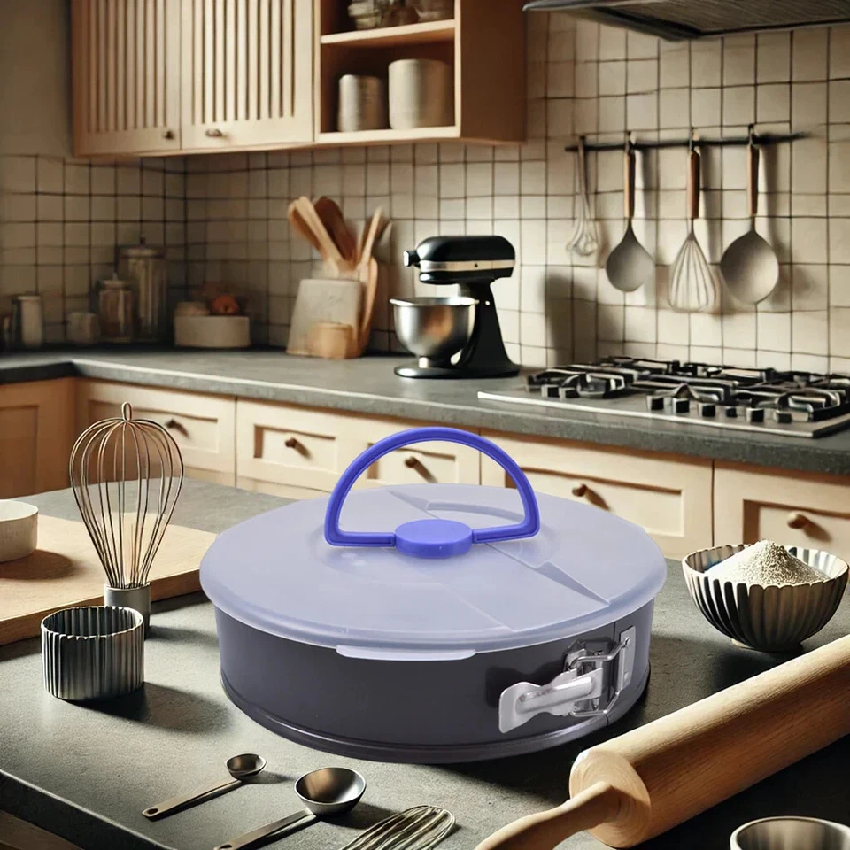 Kuchenspringform mit Transportdeckel, Backform, Springform – Ø26 cm - Bild 4 von 4