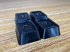 Replacement Foot Mounts (4) for 1950's Remington Riter Portable Typewriters thumbnail