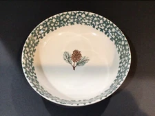 Vintage Folk Craft PineCone Pine Cone Tienshan  9” Serving Bowl