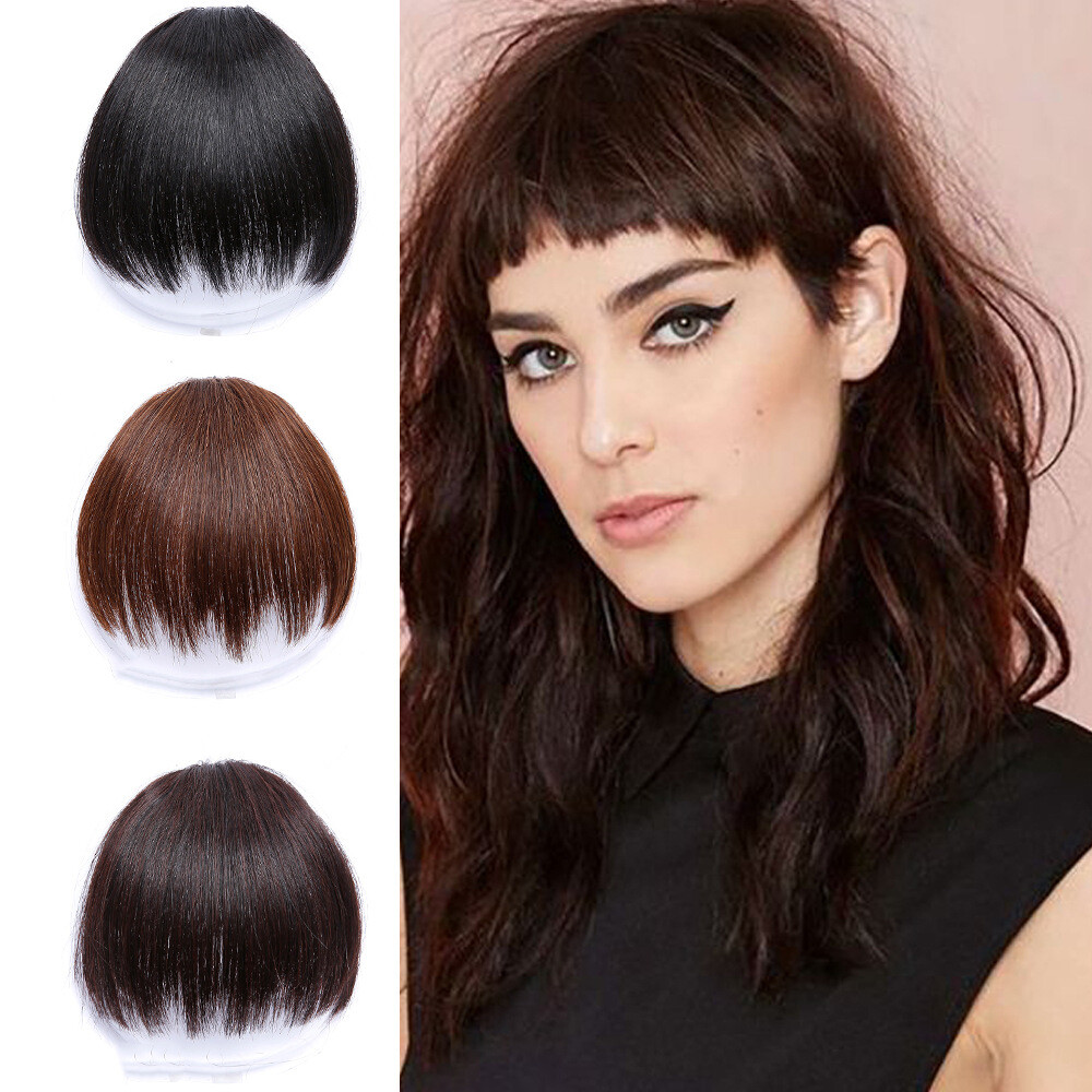 Synthetic Women Bangs Hair Clips In Hair Accessories Heat Resistant
