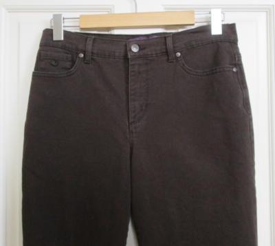 Gloria Vanderbilt Brown Amanda Jeans Women Size 8 30x28.5 Taper