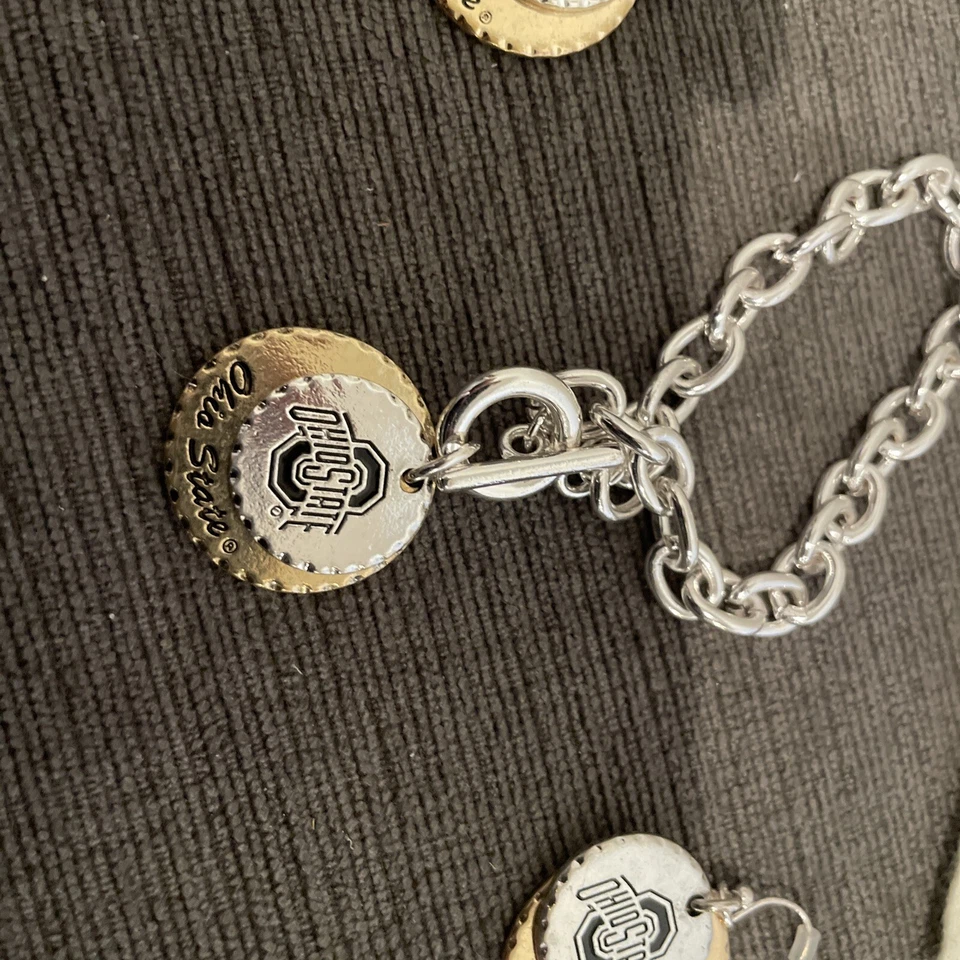 Ohio State Buckeyes Women Toggle Bracelet And EarringsOfficially Licensed - Image 4 of 4
