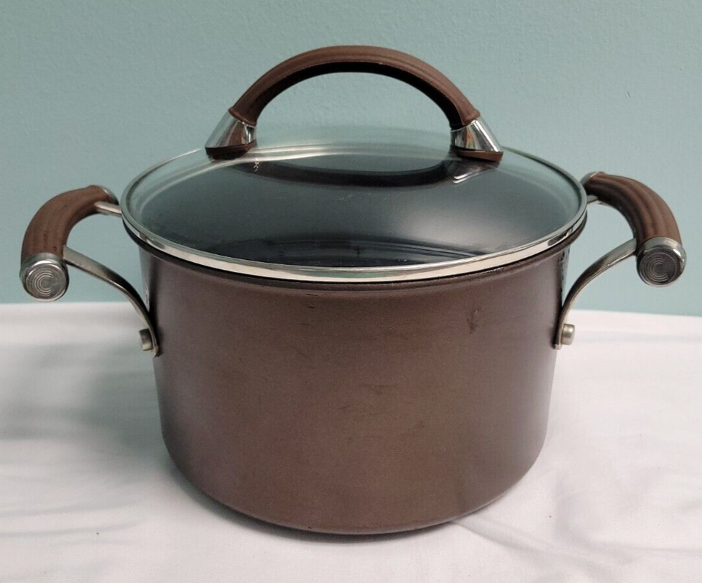 Circulon Premier Professional 4 Qt Stock Pot w/Glass Lid-Induction Suitable