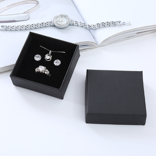 360x Jewellery Bracelet Pendant Drops Dangle Earrings Studs Black Square Box - Picture 3 of 9
