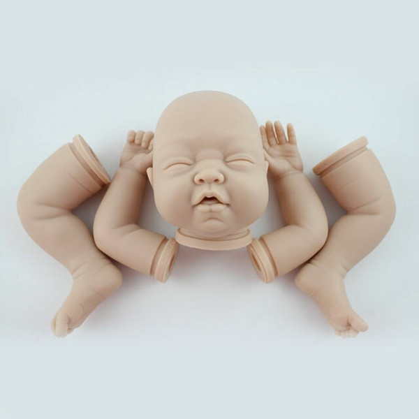 22" Sleeping Baby Doll Reborn Kits Blank Soft Vinyl Head 3/4 Limbs Supplies Gift for sale online