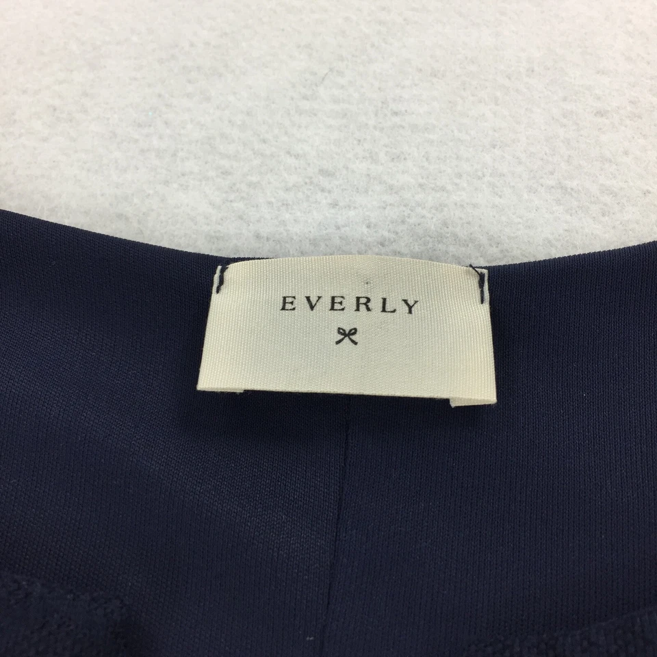 Vestido Vaina Everly Talla Mediana Para Mujer Azul Marino Oscuro Manga Corta Informal Elegante Foto 3 de 4