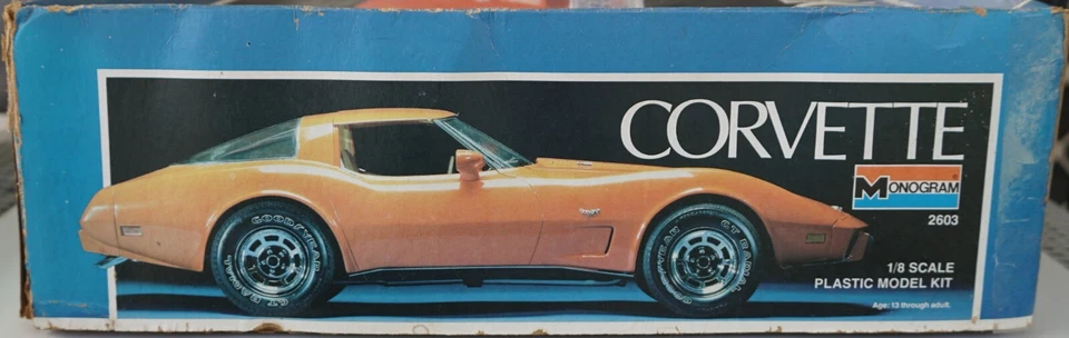 Monogram 2603 1/8 Chevrolet Corvette L-82 - Incomplete - Image 2 of 4
