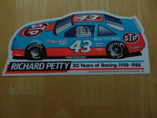 RICHARD PETTY DECALS 1988 PONTIAC 30 YEARS OF RACING STP STICKER/DECAL