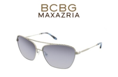Bcbg Maxazria New Attract Silver Aviator Sunglasses | eBay display picture 3