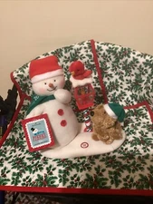 Hallmark Merry Carolers Plush Snowman/Puppy Christmas Sound Light Motion Décor