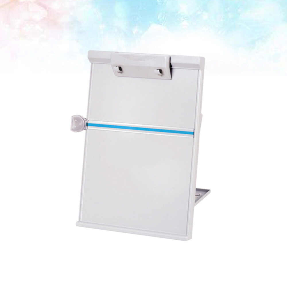 White Desk Paper Stand Book Shelf Hands-free Adjustable Reading Rack