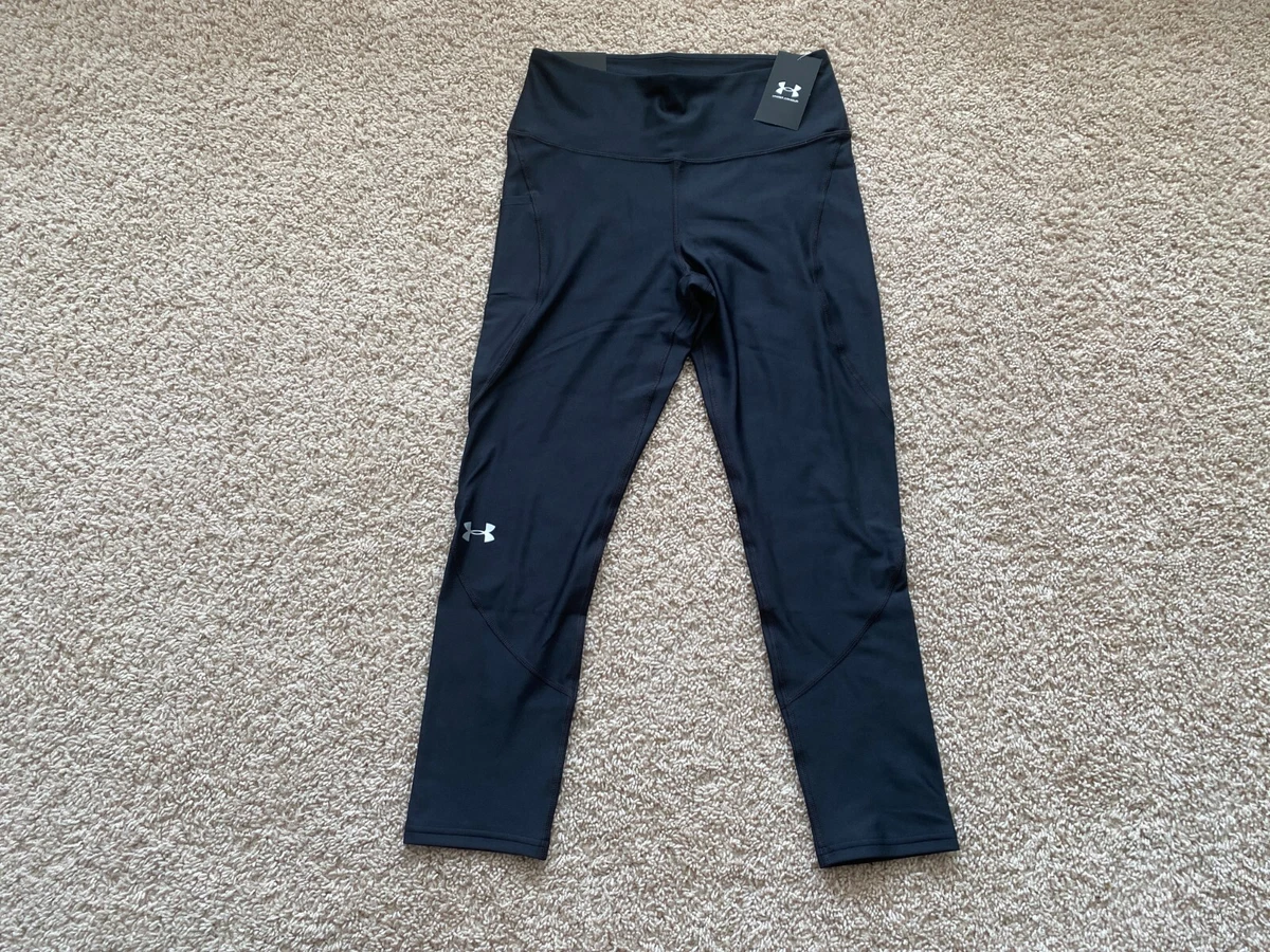 Under Armour HeatGear 7/8 Ankle Crop Leggings women L black