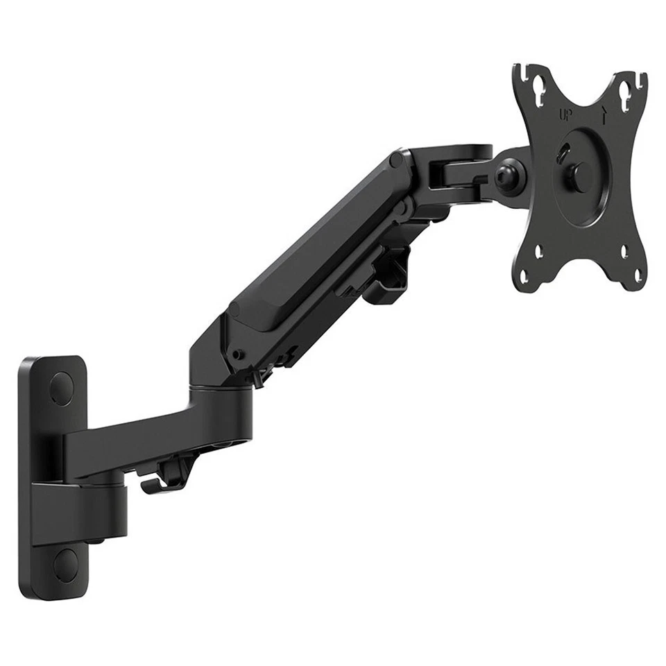 Full Motion Monitor Wall Mount Articulating Arm Gas Spring For Up to 27" Screen - Image 2 of 4