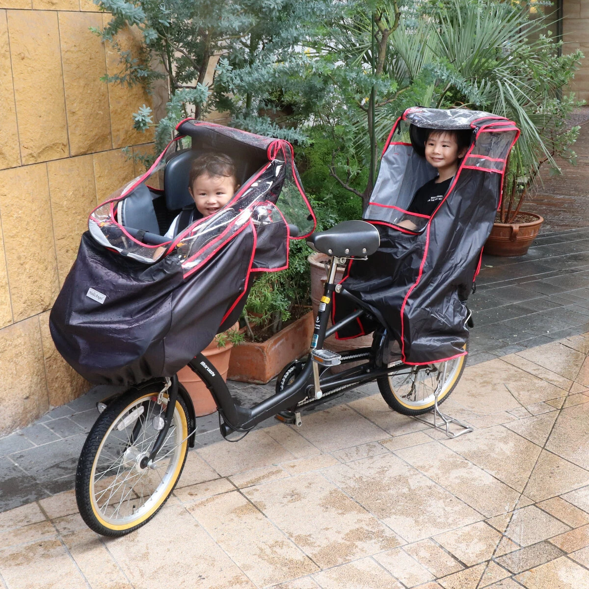 Bicycle child best sale seat rain cover