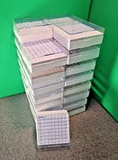 Lot of 32 Nalgene 5026-0909 PC Storage CryoBox, 81 x 1-2 mL Vials | 32 Cryo Box