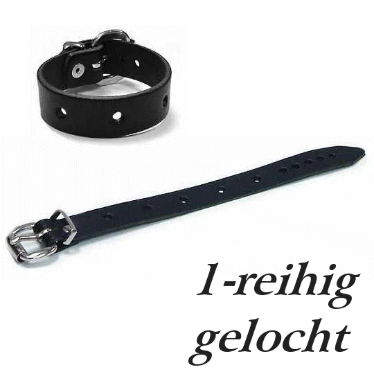 GLETSCHERLICHT Lederriemen Armband gelocht (5) + Schnalle Lederhalsband Leder Riemen Lederband