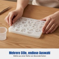 Silikon-Ohrringform, Diy Oster-Oval, Hase, Hohl, Schmuckherstellung