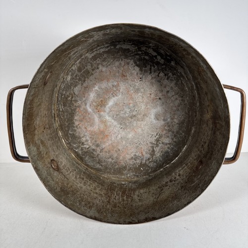 Sartén grande de 11” X 5,5” martillada de peso pesado de cobre con asas sin marcar - Imagen 8 de 24