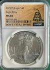 2025 (P) Eagle Privy MS 69 1 Oz Fine Silver