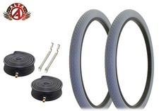 ALTA BICYCLE CRUISER DURABLE TIRES 26 x 2.125 GRAY CLASSIC MINI BRICK 6pc SET.
