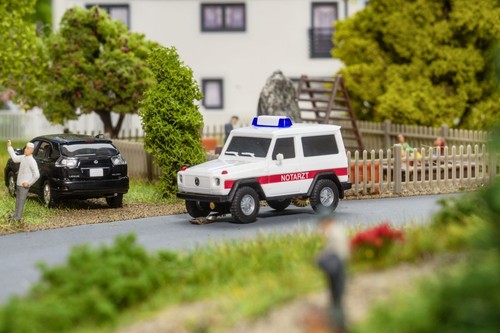 Faller 161448 SUV MB Clase G Médico de Urgencias (HERPA) | Zustand: Neu