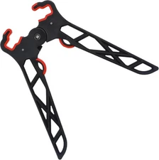 Folding Bow Stabilizer Stand with Removable Bipod for 4", Black and red 