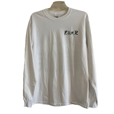R.LUM.R Friends & Family Graphic Tee Adult M White Forest Green Kanji Streetwear