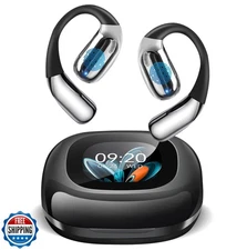 AI Translation Earbuds Real Time, LCD Touchscreen Real-Time Translator for 14