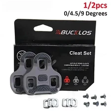 Cleats Float Road Cycling Shoe Pedal Cleats Self Locking Plate 4.5/9Degree 1/2pc