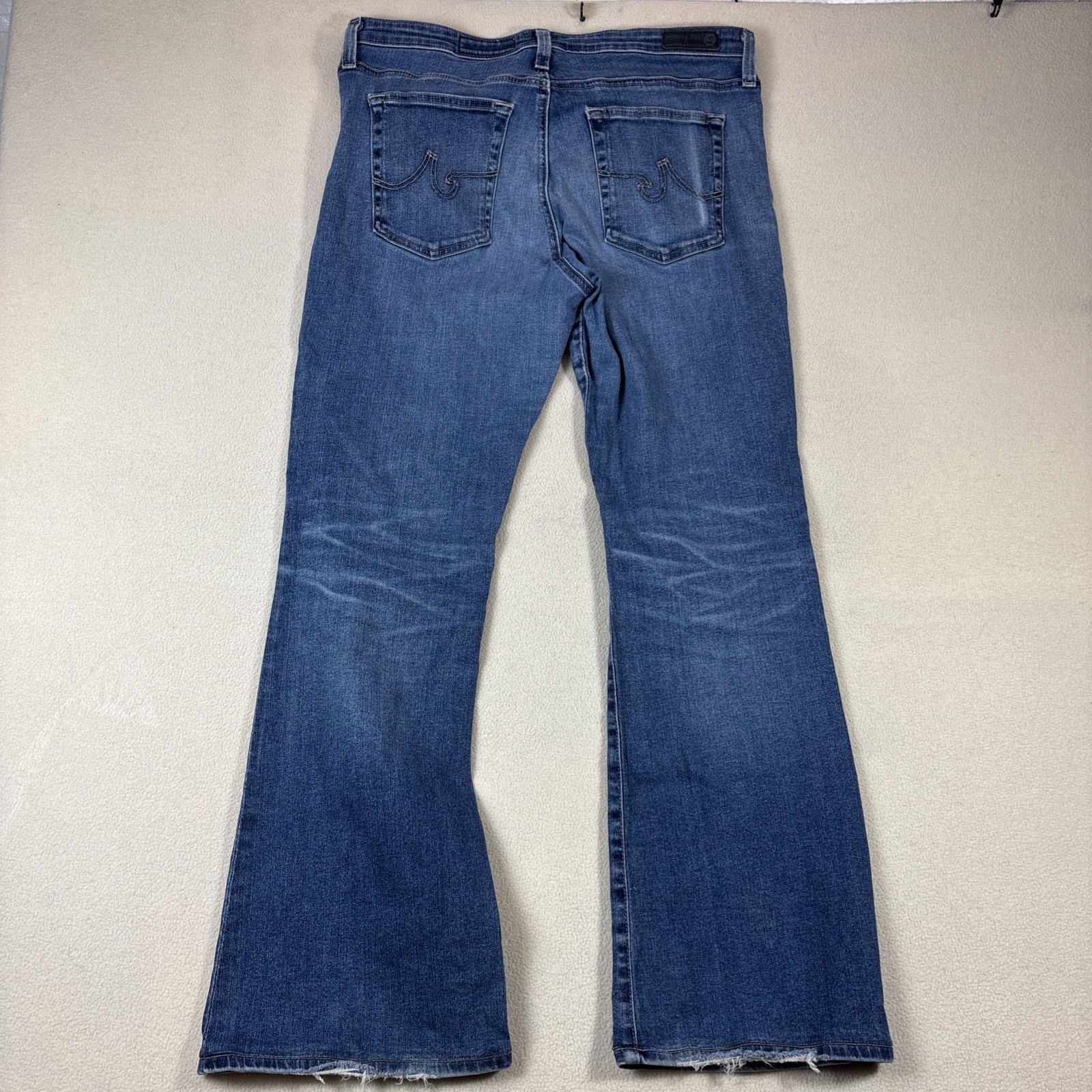 AG ADRIANO GOLDSCHMIED THE ANGEL Mid Rise Boot Cut Jeans Medium Wash 32x32 (29) thumbnail 10