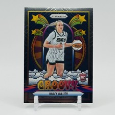 2025 Panini Prizm WNBA #14 Hailey Van Lith Groovy Base RC Chicago Sky 