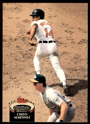 1992 Topps Stadium Club Chito Martinez RC Baltimore Orioles #438