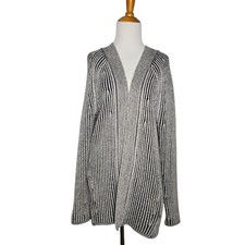 Lululemon Cotton-Cashmere Blend Sweater Wrap Ribbed Open Cozy Women 6