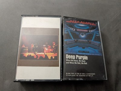 Deep Purple 2 Cassette Lot: Made in Japan and When We Rock, We Rock and When We