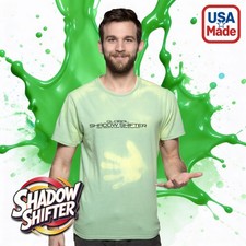 Camisetas Shadow Shifter Cambio de Color Adulto VERDE A AMARILLO como Hipercolor Años 90