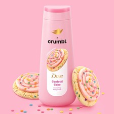 Dove Crumbl Moisturizing Liquid Body Wash Confetti Cake, 20 oz, New