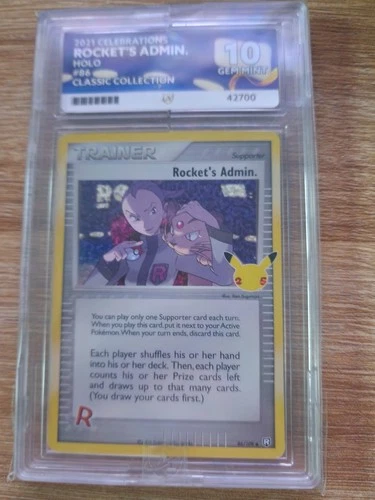 Rocket's Admin 86/109 Pokemon TCG Celebrations Classic Col ACE 10