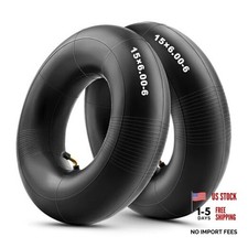 15 6.00-6 Inner Tubes with Bent Valve Stem, Heavy Duty Replacement Tire Tubes