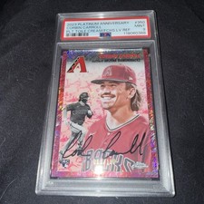 2023 Topps Platinum Baseball Rookie Corbin Carroll Fuchsia 11/100 PSA 9 