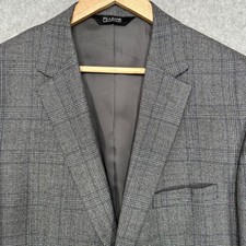 Jos A Bank Traveler Mens 46 X Long Wool Glen Plaid Sport Coat Blazer Suit Jacket