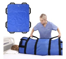 Multipurpose 48"x40" Positioning Bed Pad with Reinforced Handles - Reusable...