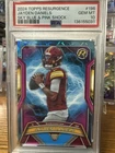 2024 Topps Resurgence - Rookies Jayden Daniels #196 Sky Blue & Pink Shock...