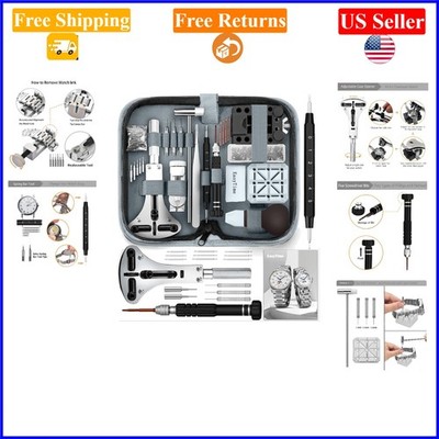 Multi-Function Watch Repair Kit with 147 Pieces - Universal, Durable, Portable