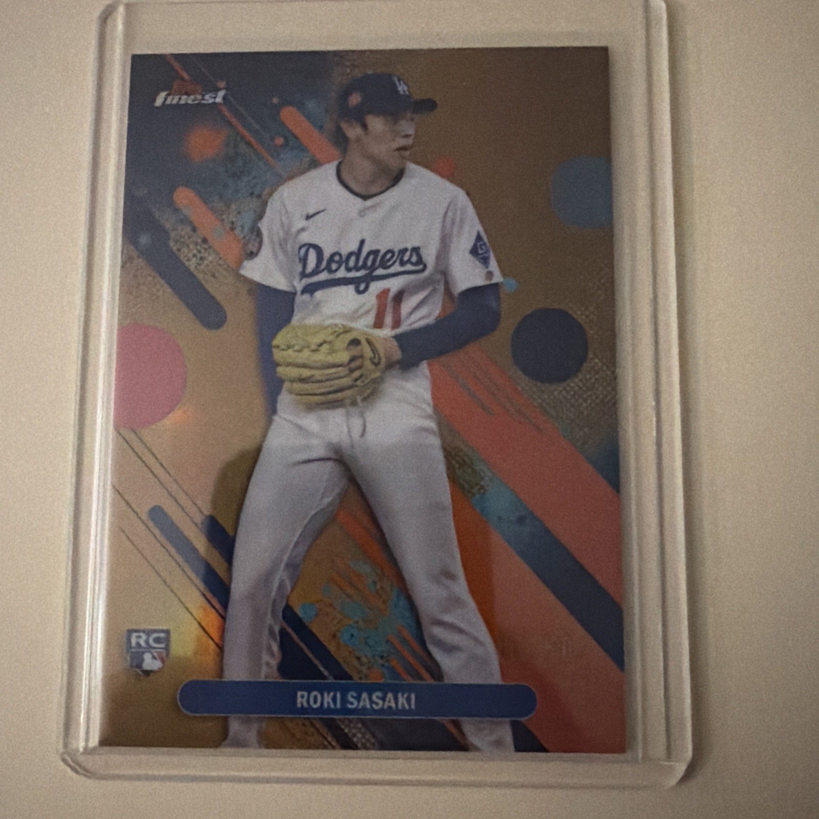 2025 Topps Finest Roki Sasaki Gold Refractor Rookie RC /50 Common Dodgers SSP